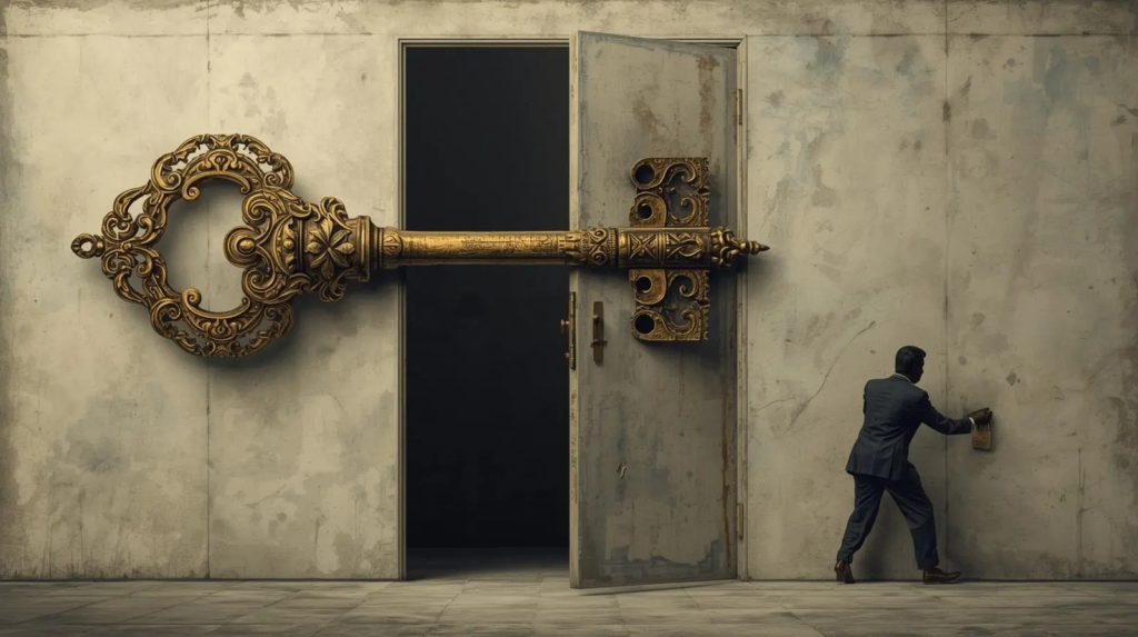 A big golden Key to open the doors of opportunities.