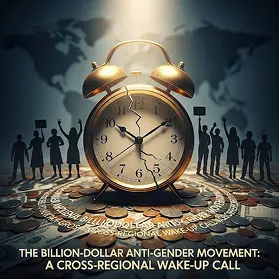 create an image for The Billion-Dollar Anti-Gender Movement: A Cross-Regional Wake-Up Call