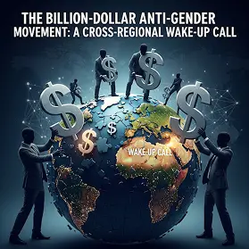 create an image for The Billion-Dollar Anti-Gender Movement: A Cross-Regional Wake-Up Call